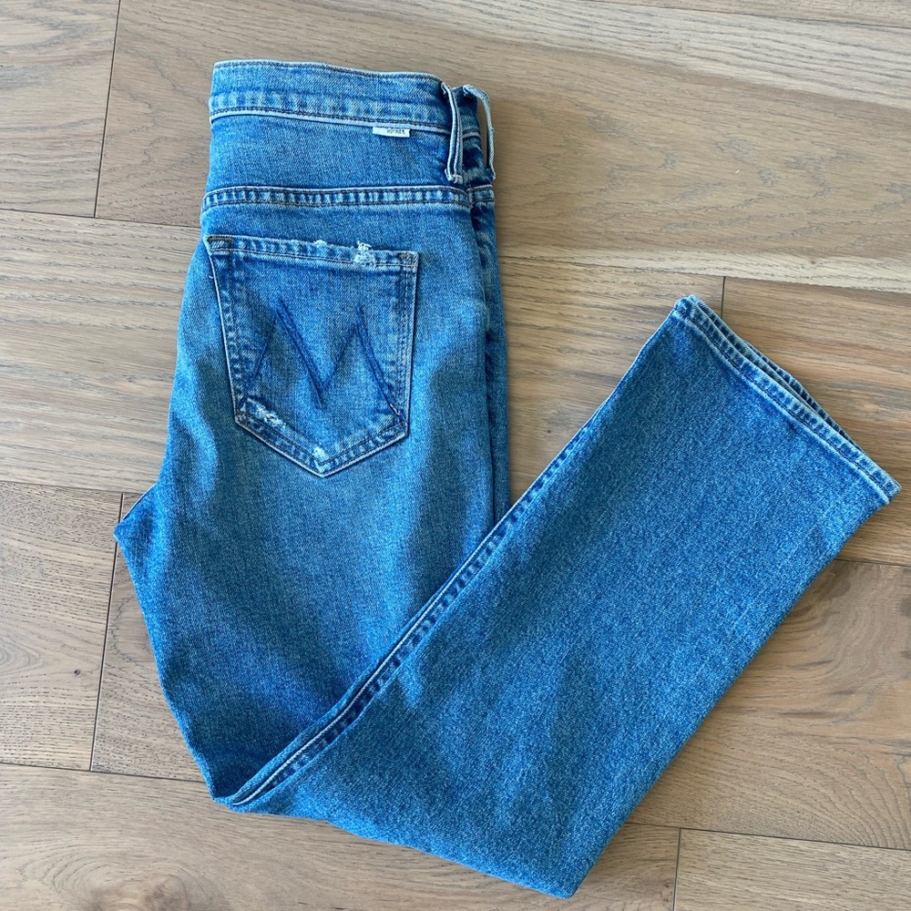 Mother The Insider Ankle Jeans in Bloom and Doom size 27